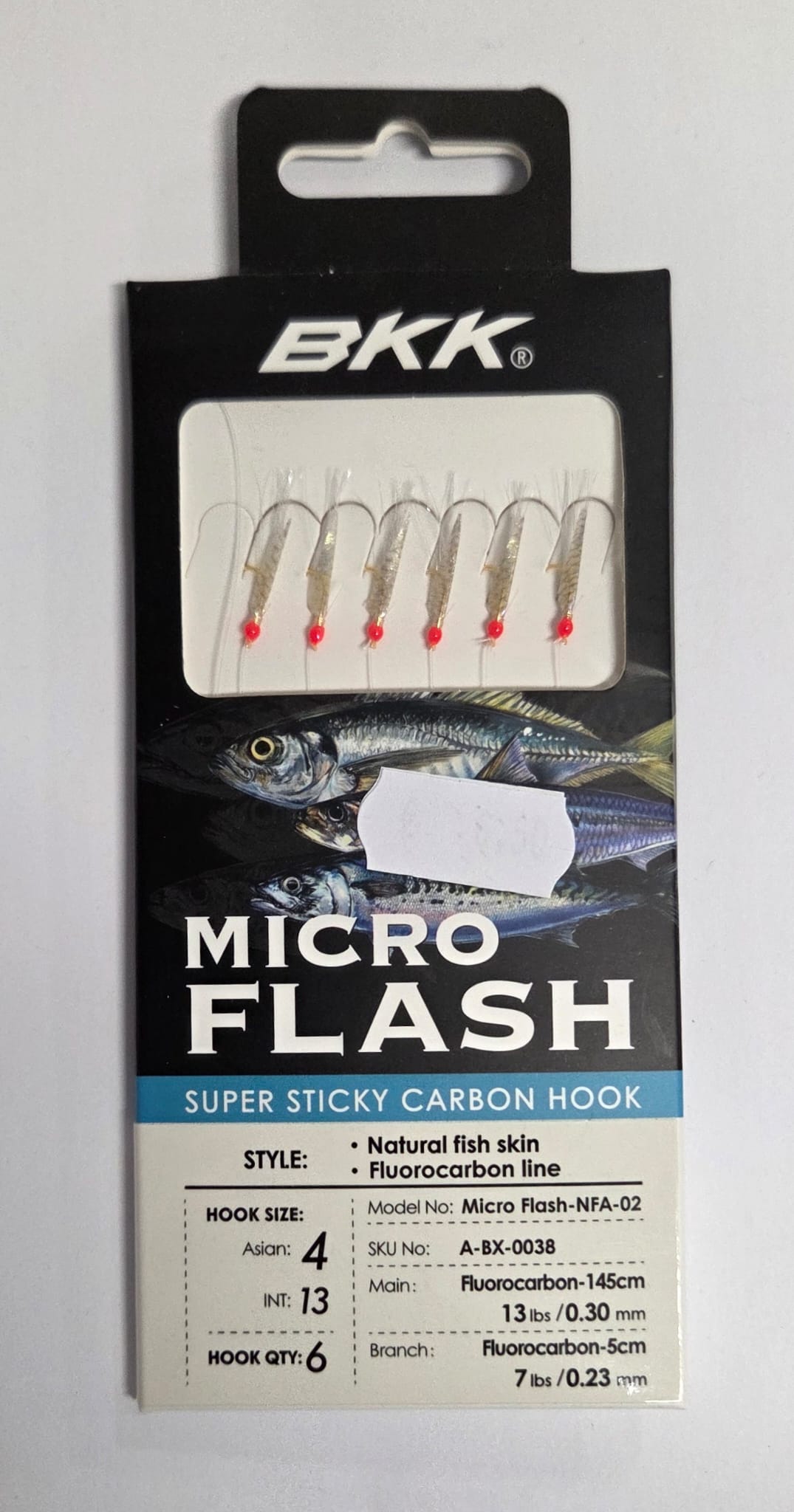 Sabiki Micro Flash Natural Fish Skin 6 ami