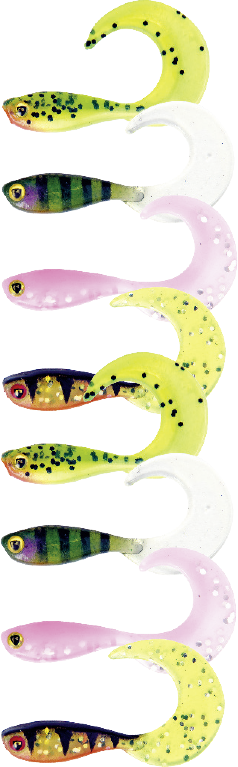 MICRO GRUB TAIL 4 cm MIXED