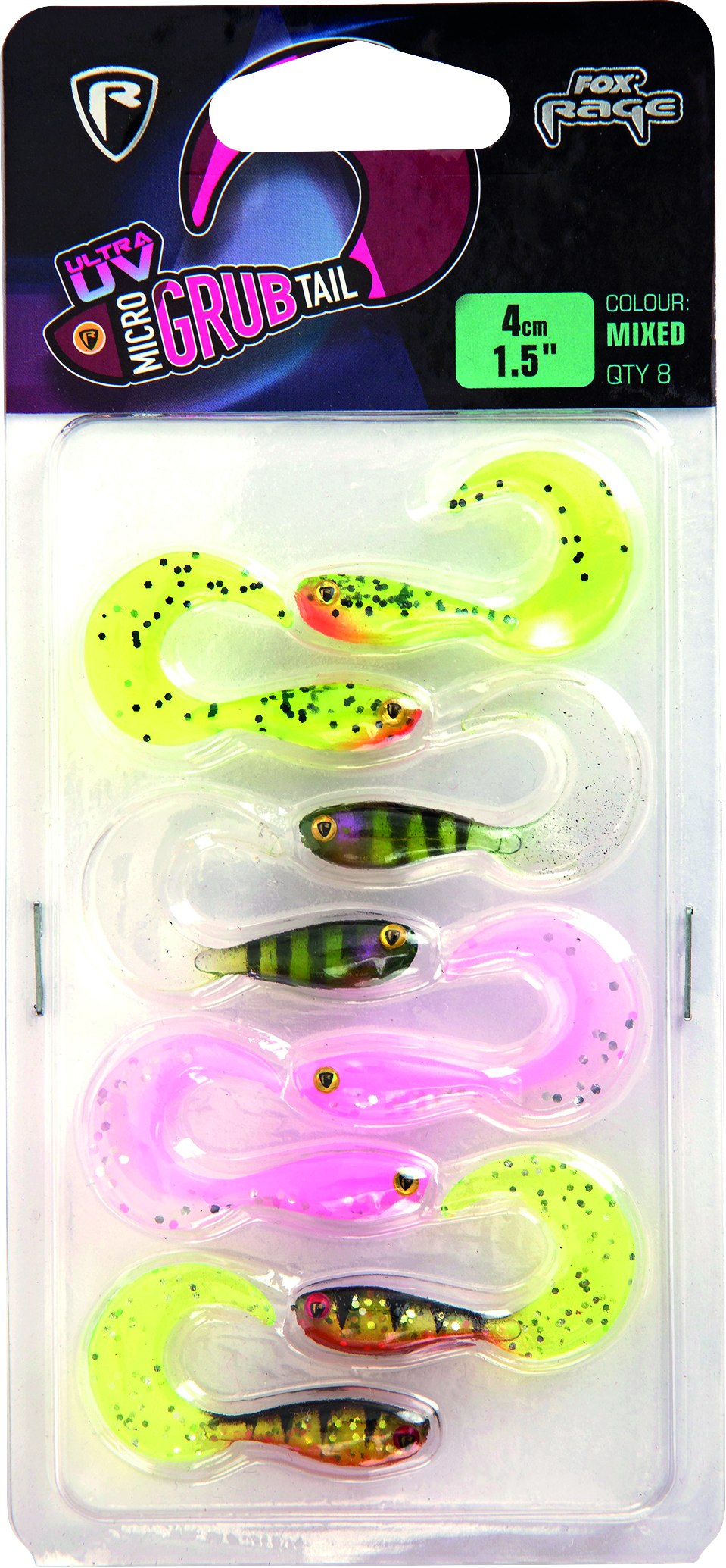 MICRO GRUB TAIL 4 cm MIXED