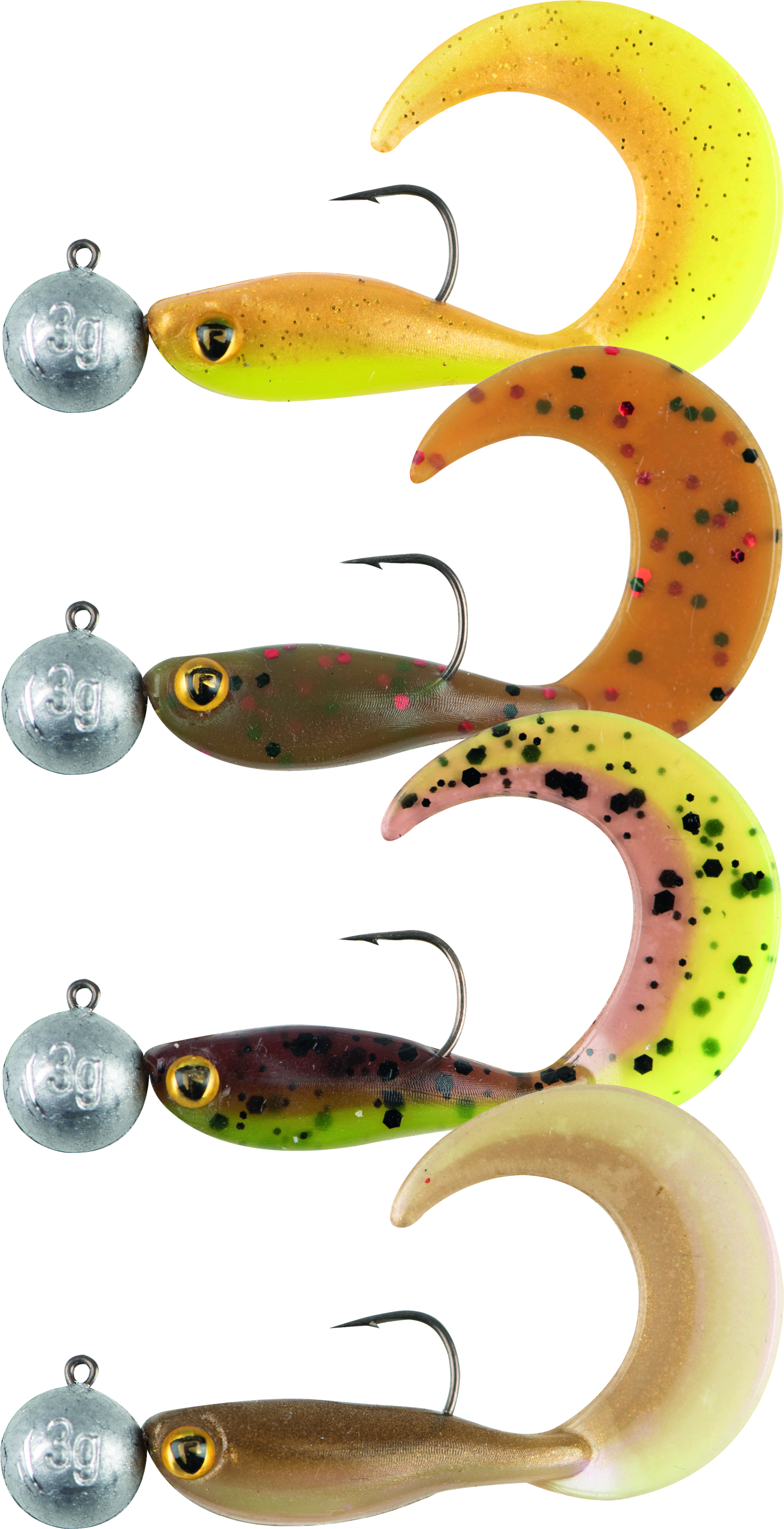 MICRO GRUB TAIL MIXED UV COLOUR PACK LOADED