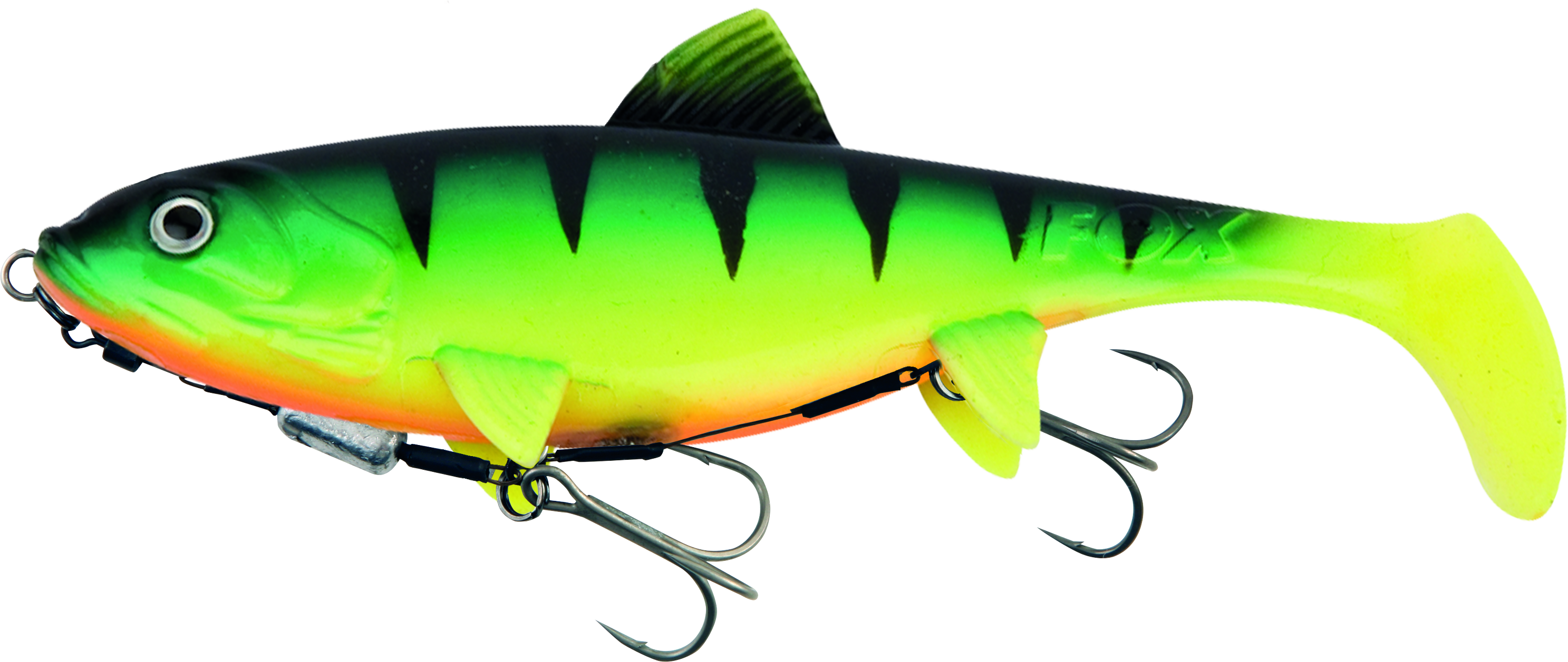 Replicant 23cm 9in SHALLOW 125g UV Firetiger