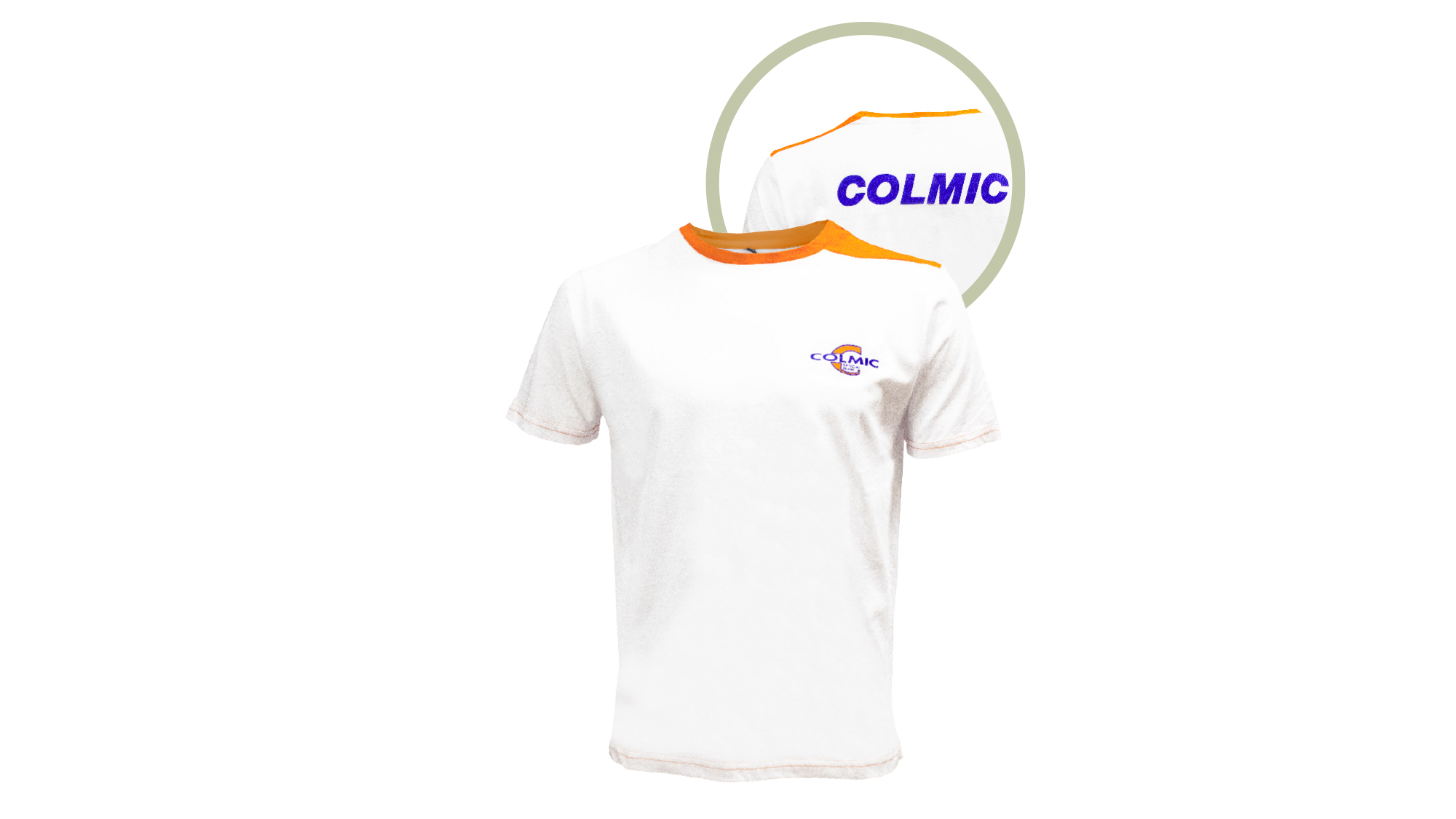 T-SHIRT WHITE ORANGE